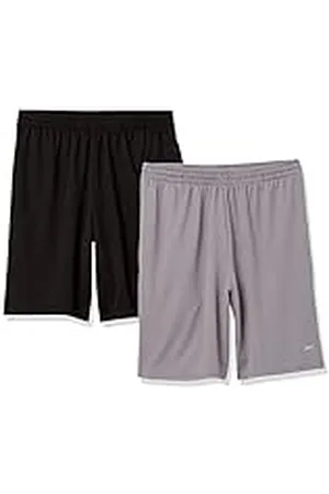 Amazon Pantalón Corto Holgado, técnico y de Estilo Deportivo (Disponible en Tallas Grandes y Largos Especiales) Hombre, Pack de 2, , L