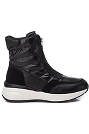 Xti Zapatilla Mujer Negro - Calzado Cómodo y Versátil - Moda casual - Modelo 14319401 (Talla 37)