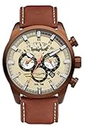 Timberland Reloj Analógico para Hombre de Cuarzo con Correa en Cuero TDWGF2100604