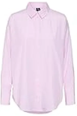 VERO MODA Shirt Vmfanni LS Camiseta Wvn Ga Noos, Bonbon, M Mujeres