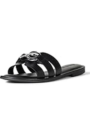 THE DROP Monika Flat H-Band Slide Sandal Sandalia Plana, , 38.5 EU