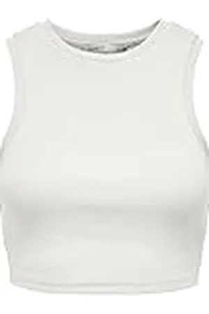 ONLY Onlvilma S/L Cropped Camiseta sin Mangas Jrs Noos Top, , XS para Mujer