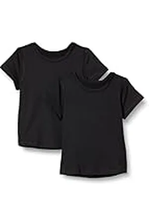 Amazon Camisetas de Manga Corta Deportivas de Alto Rendimiento Niña, Pack de 2, , 2 años