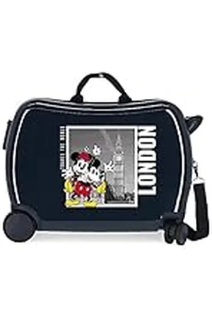 Disney Mickey y Minnie Travel the World London Maleta Infantil Azul 50x39x20 cms Rígida ABS Cierre de combinación lateral 34L 1