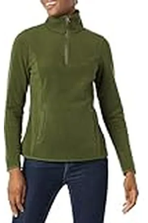 Amazon Chaqueta de Forro Polar con Cremallera de un Cuarto, Manga Larga y Ajuste Clásico (Disponible en Tallas Grandes) Mujer, , XL Grande