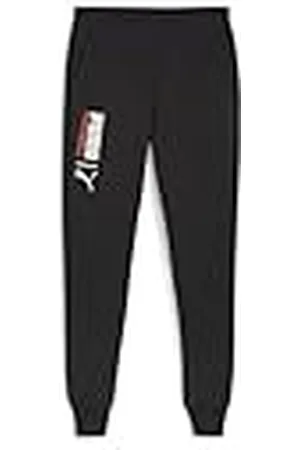 PUMA Pantalones de Balonmano Punto, Hombre, Almendra Negra azucarada, S