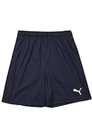 PUMA TeamRISE Training Shorts Jr Pantalones Cortos, Unisex niños, Peacoat White, 140