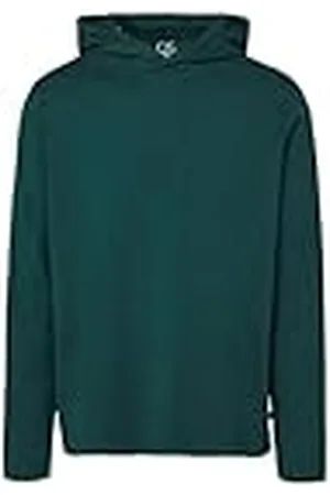 QS by s.Oliver 2153924 Camiseta de Manga Larga con Capucha, Verde , XL Hombres