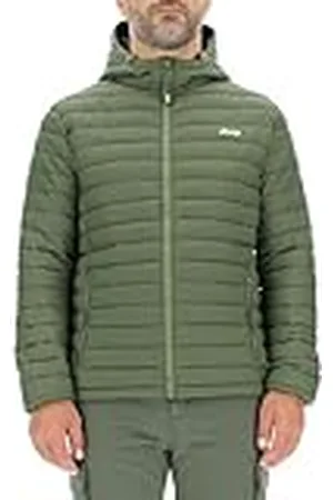 Jeep O102877-E946 J CHAQUETA ACOLCHADA CAPUCHA HOMBRE con bolsillos de cremallera Estampado pequeño J23W Hombre XL