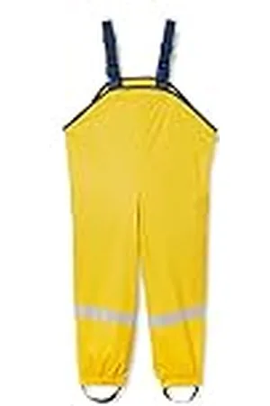 Playshoes Fleece-Bib Shorts Pantalones Impermeable, (Yellow 12), 140 Unisex niños
