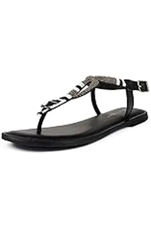 L37 Handmade Shoes Sandalias de Mujer | Verano Planas | Bohemian | Chanclas de Dedo con Brillantes | Flor del Desierto, , 37 EU