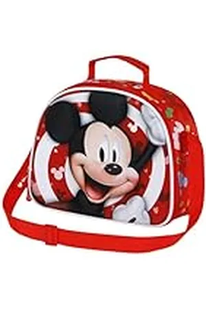Disney Classic Mickey Mouse, Bolsa Portamerienda 3D, 25.5 x 20 cm