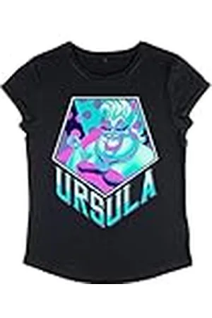 Disney Camiseta de Manga Corta para Mujer con diseño de The Little Mermaid Ursula Pentaneon, , M
