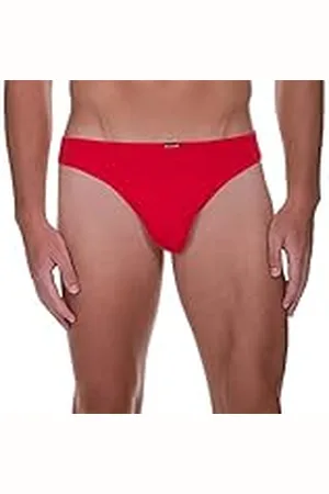 Bruno Banani String Check Line 2.0 Tangas, Rojo (Rojo Karo 1070), L para Hombre