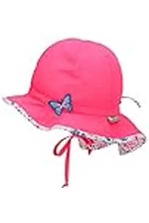 Sterntaler Sonnenhut Blue Flower Gorro/Sombrero, Rosa, 43 para Niñas