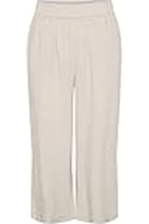 Pieces® Pcvinsty HW Linen Culotte Noos BC Pantalones de Lino, , M Mujeres