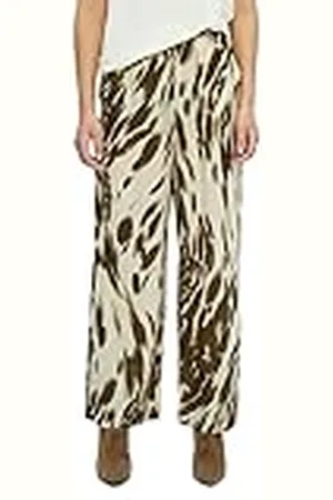 DESIRES Elly Pantalón de Cintura Alta Y Pierna Ancha para Mujer, , 36