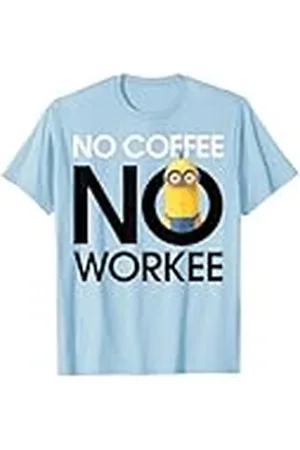 Minions Gráfico de No Coffee No Workee Tired Minion Camiseta