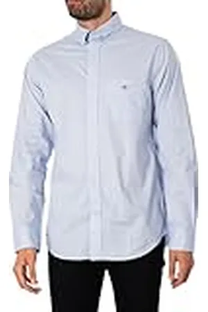 GANT Reg Poplin Shirt Camisa, , M para Hombre