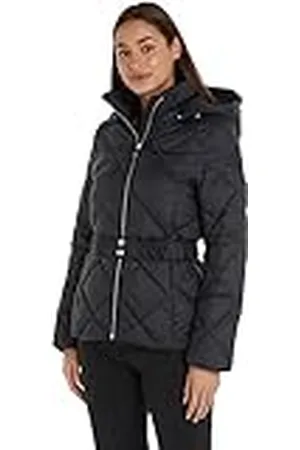 Tommy Hilfiger Mujer Cazadora Belted Quilted invierno, , L
