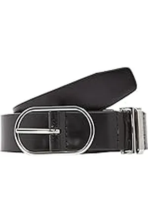 Calvin Klein Cinturón Mujer Metal Loops Belt de Piel, , 110 Cm