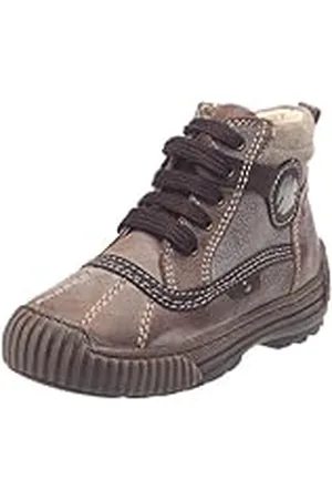 Primigi Egbert - Zapatos con Cordones para bebé niño, Marrón Oscuro, Beige Oscuro, 24 EU