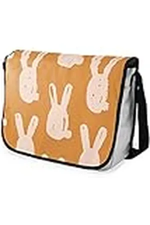 Bonamaison – Bolsas de Mensajero con Pulsera Negra para Estudiantes, Mochilas Escolares para niñas y niños, 29 x 36 cm