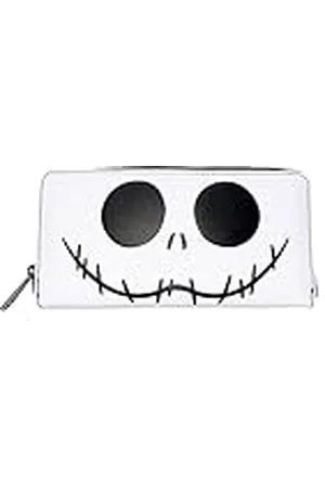 Loungefly Disney Nightmare Before Christmas Jack Skellington - Cartera con Cremallera Alrededor, Color , M, Cartera con Cremallera