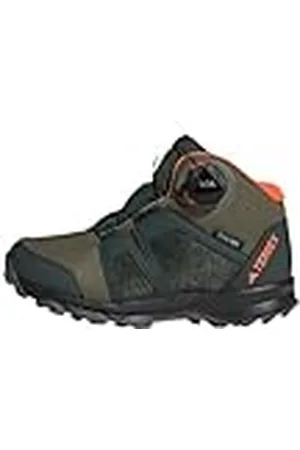 adidas Terrex Boa Mid Rain.RDY Hiking Shoes, Zapatillas de Trail Running, Shadow Green/Pulse Olive/Impact Orange, 30 EU
