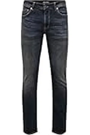 Only & Sons Onsloom Slim Jax Ebony 0366 Dot Dnm Jeans, , 30W x 32L Hombres