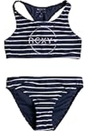 Roxy Bico Basic Stripe - Conjunto de bikini crop top para Niñas 6-16
