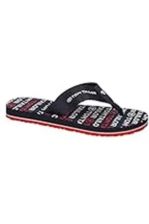 TOM TAILOR Flip-Flop 5370301, Chanclas, Navy Blue/White/Rojo, 31 EU