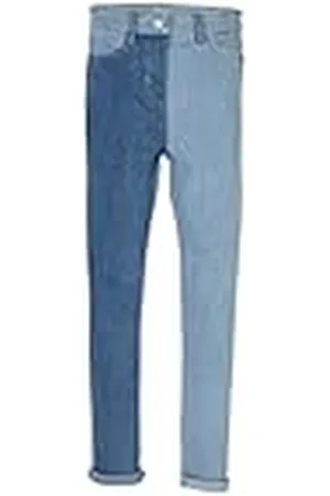 QS by s.Oliver Pantalones Largos Treggings, Color Azul Claro, 170 cm para Niñas