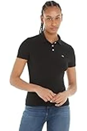 Tommy Hilfiger Polo de Manga Corta Mujer Essential Polo Slim Fit, , XL