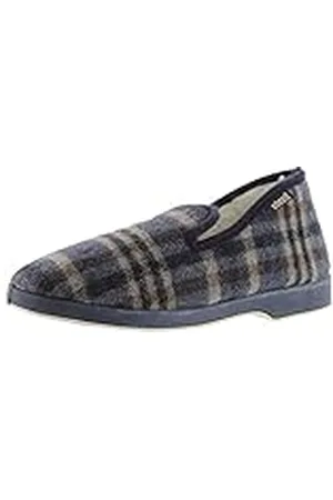 victoria Zapatillas de casa Wamba Confortable Cuadros & Interior Borreguito & Suela Al Tono 202061 para Hombre 46