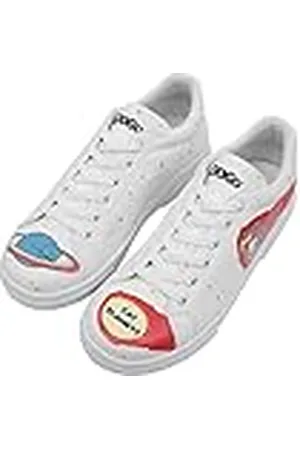 Dogo Ace Sneakers, Zapatilla de Deporte Mujer, Blanc, 39 EU
