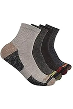 Timberland 4-Pack Half Cushioned Quarter Socks Calcetines de Cuarto, , Altoa única para Hombre