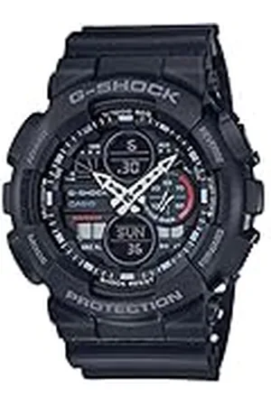 Casio Reloj Cuarzo Hombre 49.00mm con dial Análogico-Digital y Correa de Rubber Strap GA-140-1A1ER