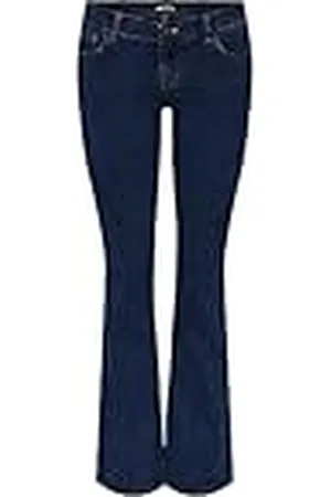 Pieces® PCPEGGY LW Flared DB Jeans Noos BC, Denim Oscuro, S / 30L para Mujer