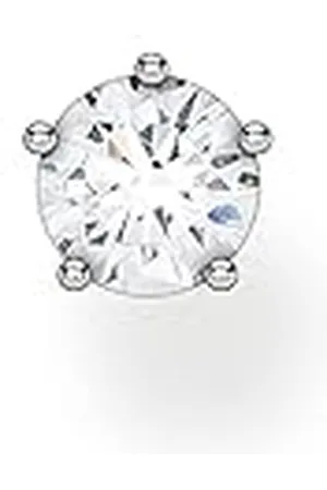 Thomas Sabo Pendientes Individuales Piedra Blanca Plata de Ley 925 H2148-051-14