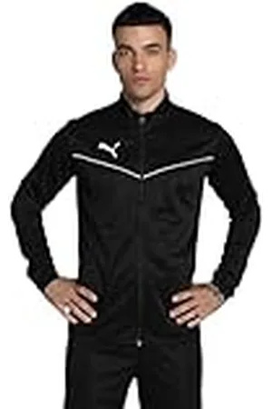 PUMA TeamRISE Training Poly Jacket Chaqueta De Entrenamiento, Hombre, Negro Black White, 3XL