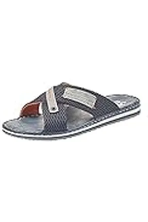 Rieker Frühjahr/Sommer 21539, Mules Hombre, Azul (Navy/Grigio 14), 41 EU