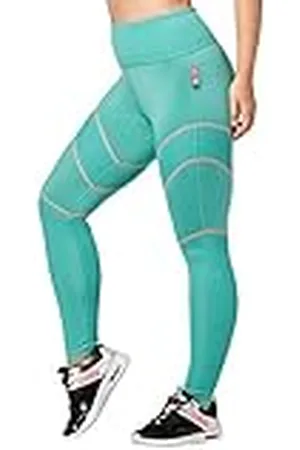 Zumba Fitness Leggings de compresión de Cintura Alta para Entrenamiento, Fitness, Gimnasio, Color Azul Atrevido, S
