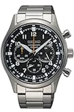 Seiko Reloj Analógico para Hombres de Cuarzo con Correa en Acero Inoxidable SSB447P1