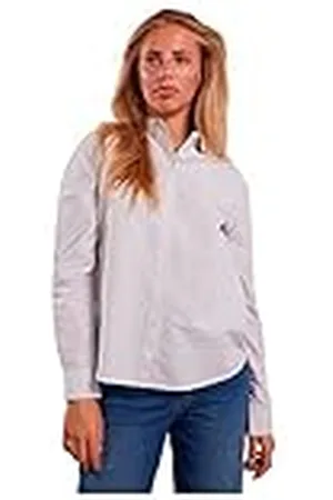 Pieces® Pcirena LS Oxford Shirt Noos, Blusa Mujer, , 40 (Talla del Fabricante: Medium)