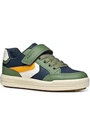 Geox J Arzach Boy A, Zapatillas, Blue/Green, 24 EU