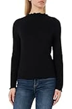 VILA Visevim Funnel Neck L/S Top/Su/PB Camiseta de Manga Larga, , M para Mujer