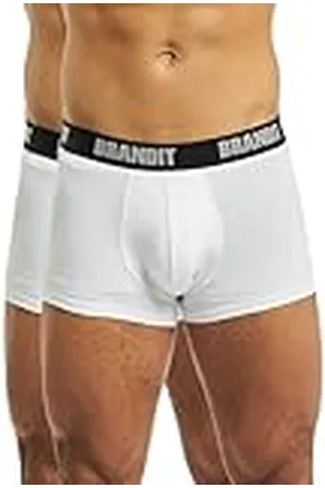 Brandit Boxer Shorts Logo 2 Pack, color: white+whit, size: L