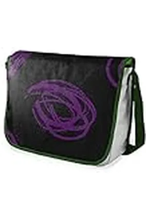 Bonamaison Bolso escolar de mensajero impreso digitalmente con correa caqui para estudiantes, bolsa cruzada, bolsa de mensajero, bolsa de hombro para la escuela, vuelta a la escuela, tamaño: 29 x 36