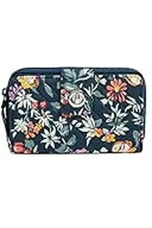 Vera Bradley Cartera Turnlock de algodón para Mujer con protección RFID, Color , Talla única
